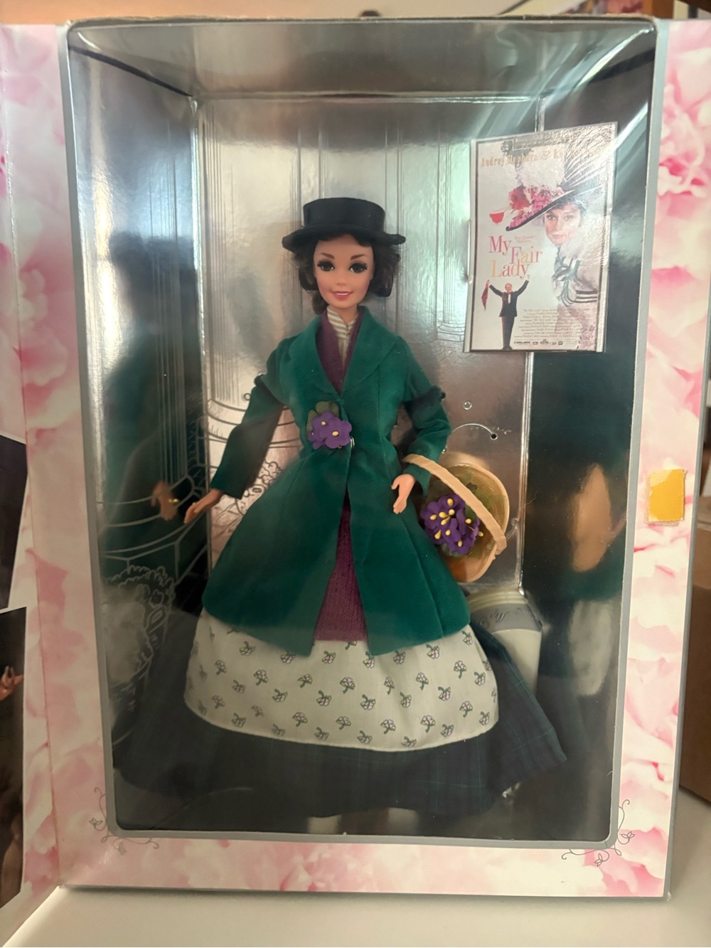 Barbie Green Coat Purple Accents Doll